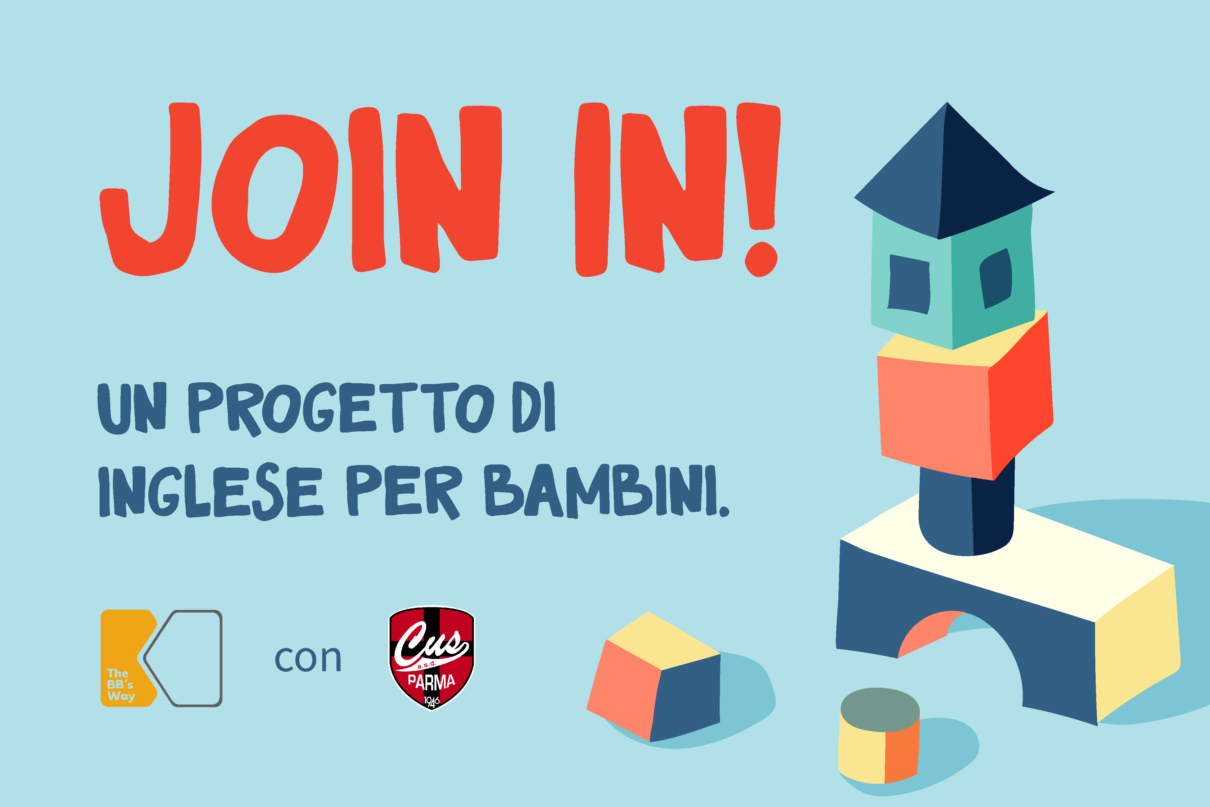 Join In! Progetto corsi di inglese per bambini in collaborazione con CUS Parma